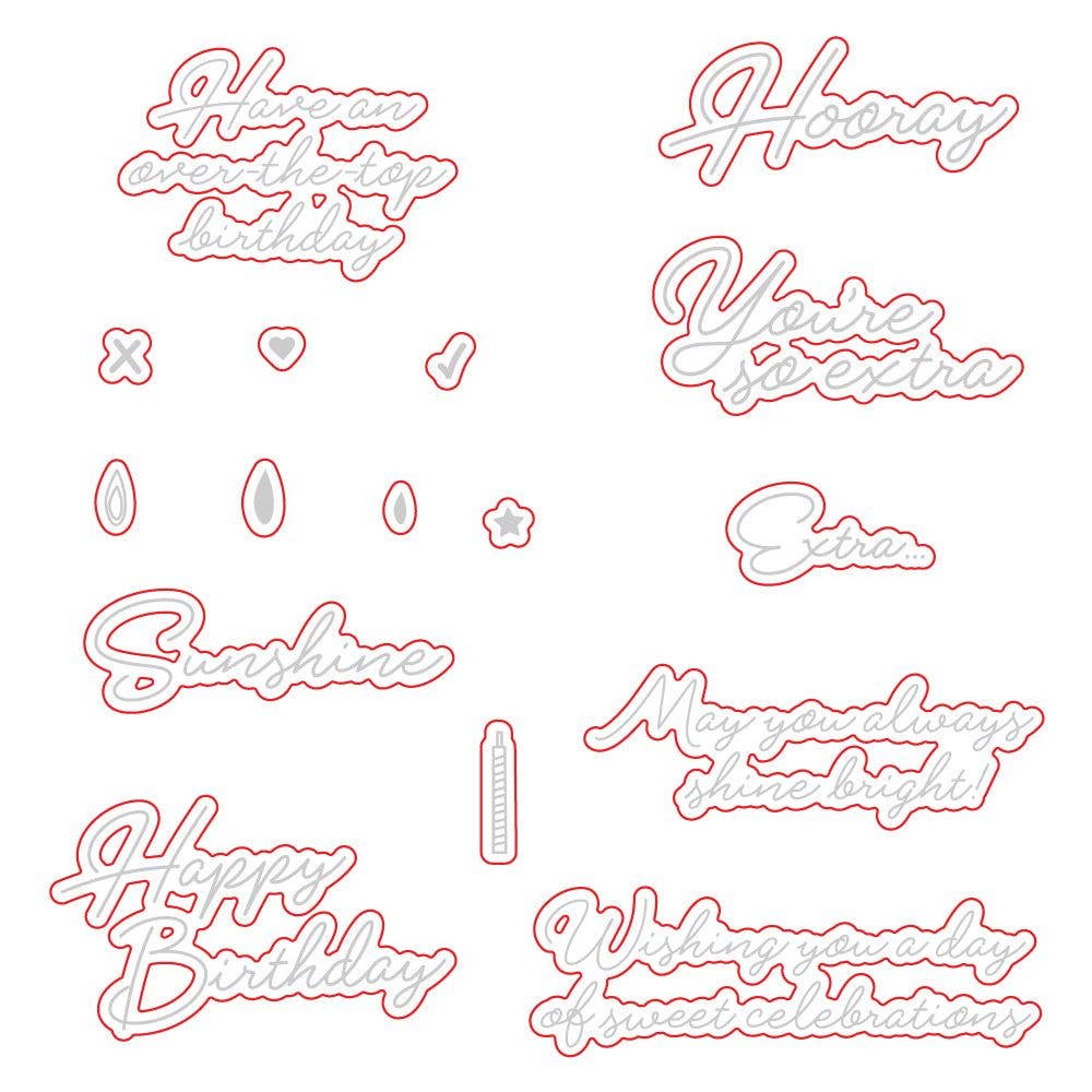 You're So Extra Coordinating Die Set