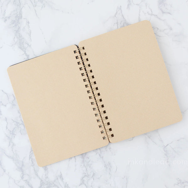 Olive Work Memo A6 Notepad w/ Kraft Pages