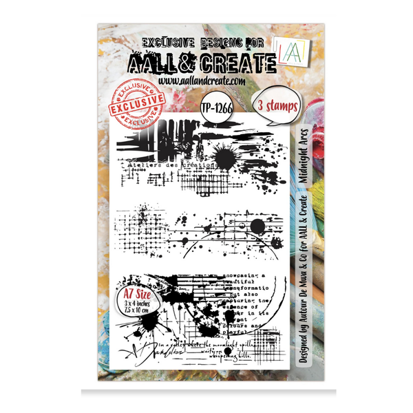 Midnight Arcs A7 Clear Stamp Set No. 1266
