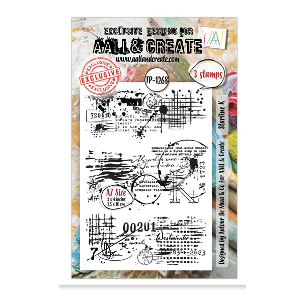 Starline K A7 Clear Stamp Set No. 1268