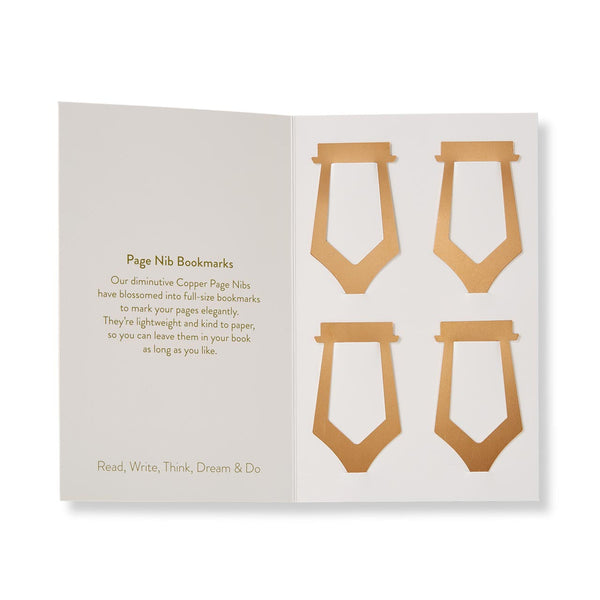 Copper Page Nib Bookmark (set of 4)