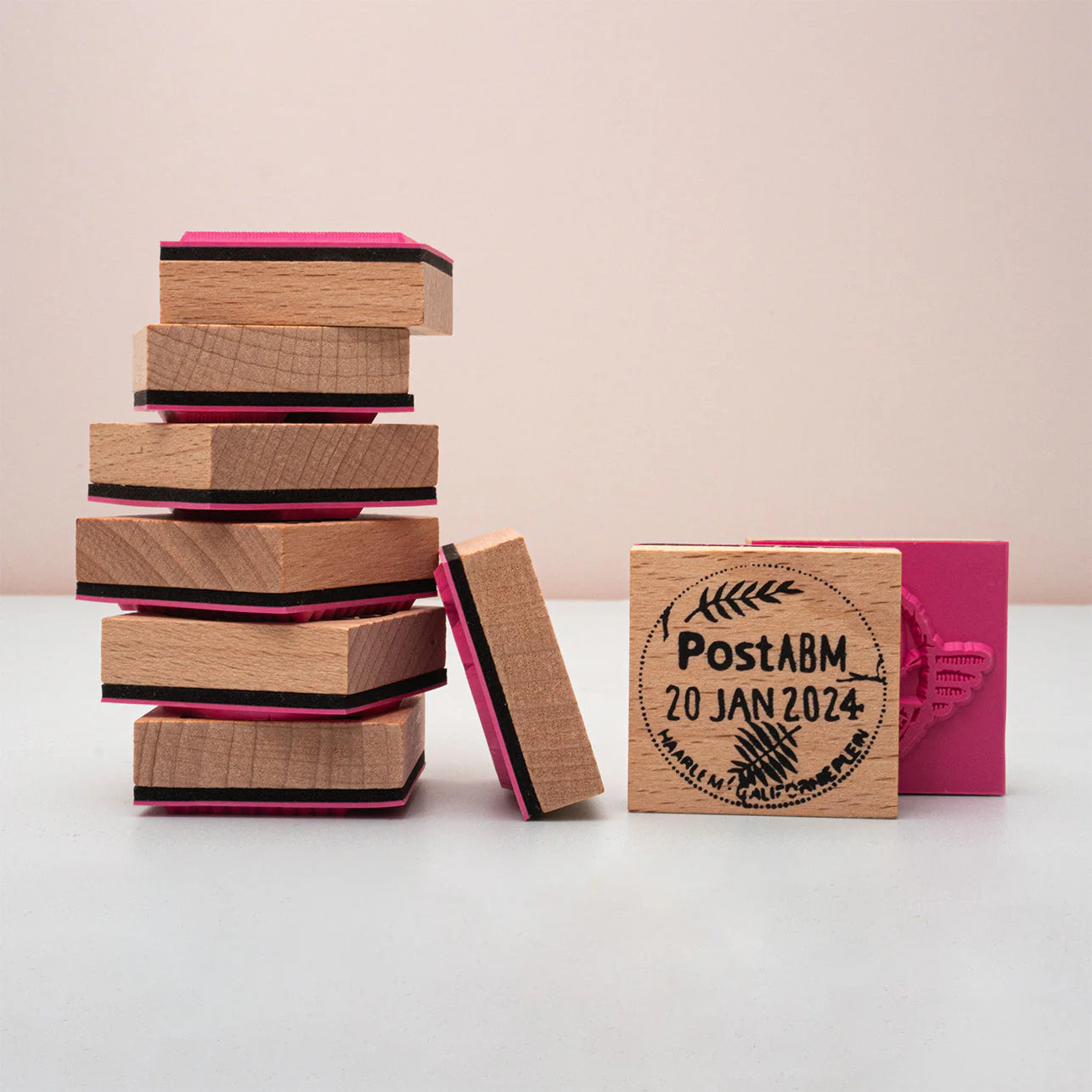 Postage Wood-Mounted Stamp Set | Art by Marlene