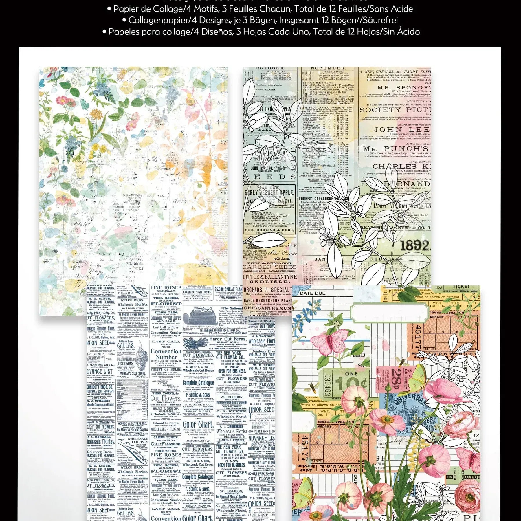Field Notes 6x8 Decoupage Paper