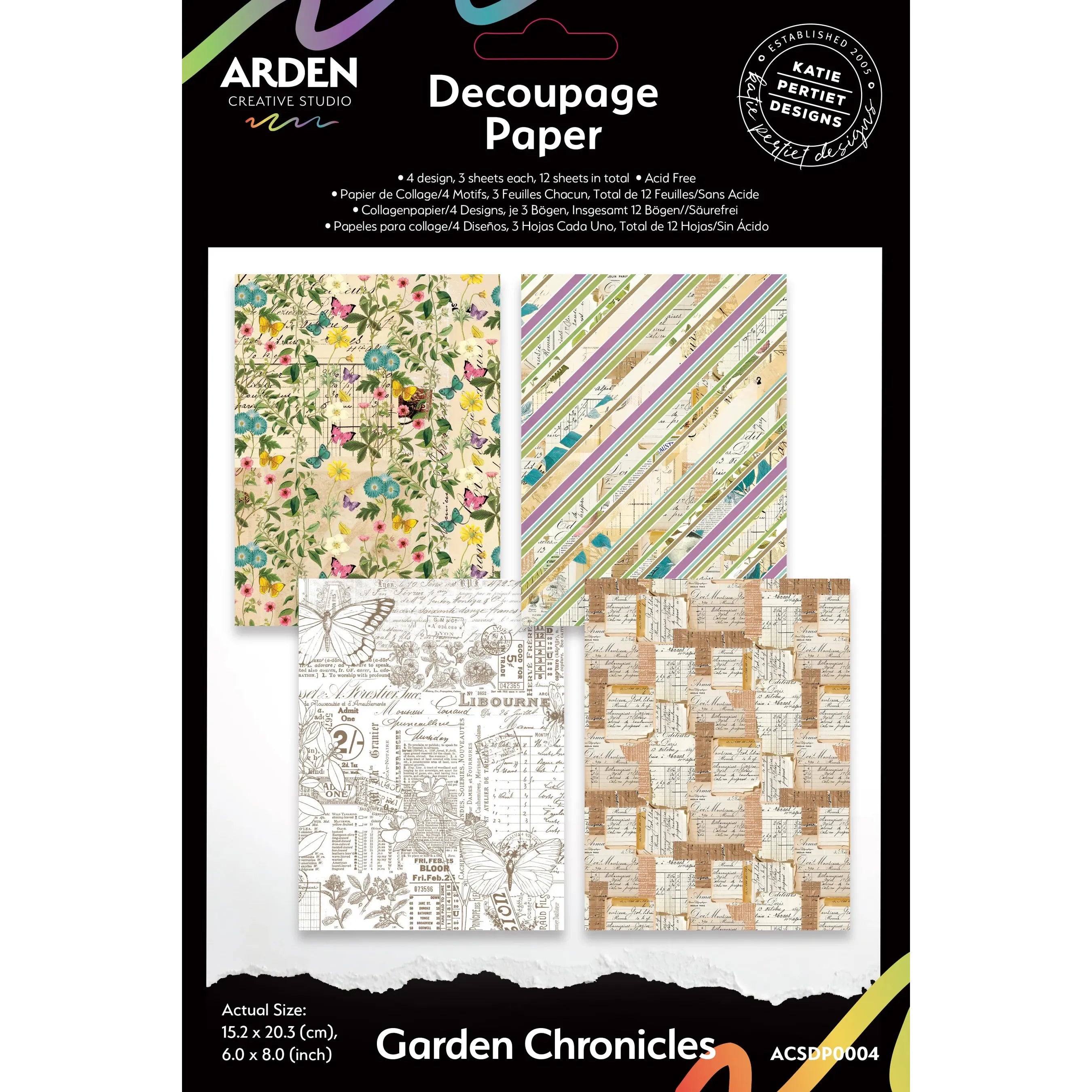 Garden Chronicles 6x8 Decoupage Paper