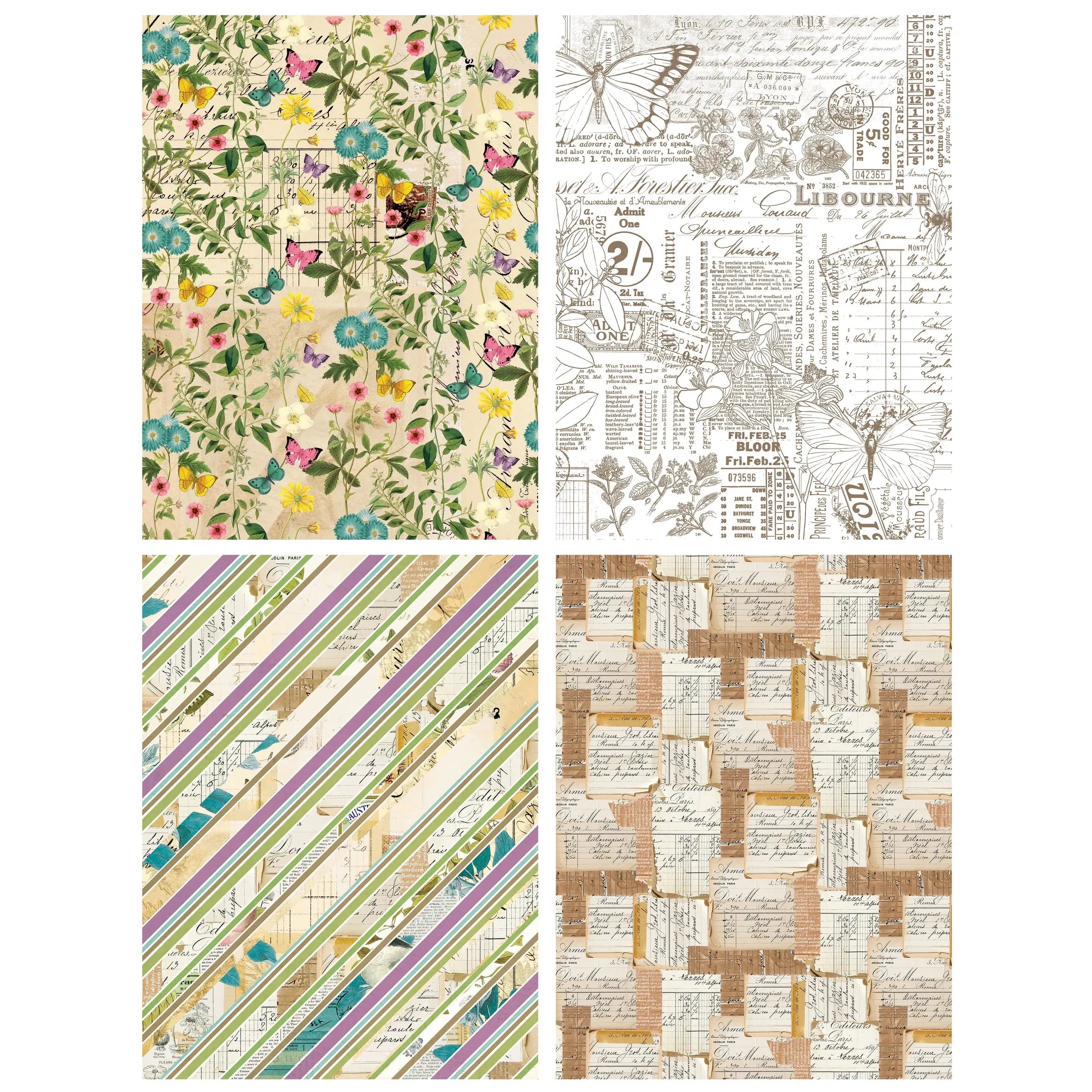 Garden Chronicles 6x8 Decoupage Paper