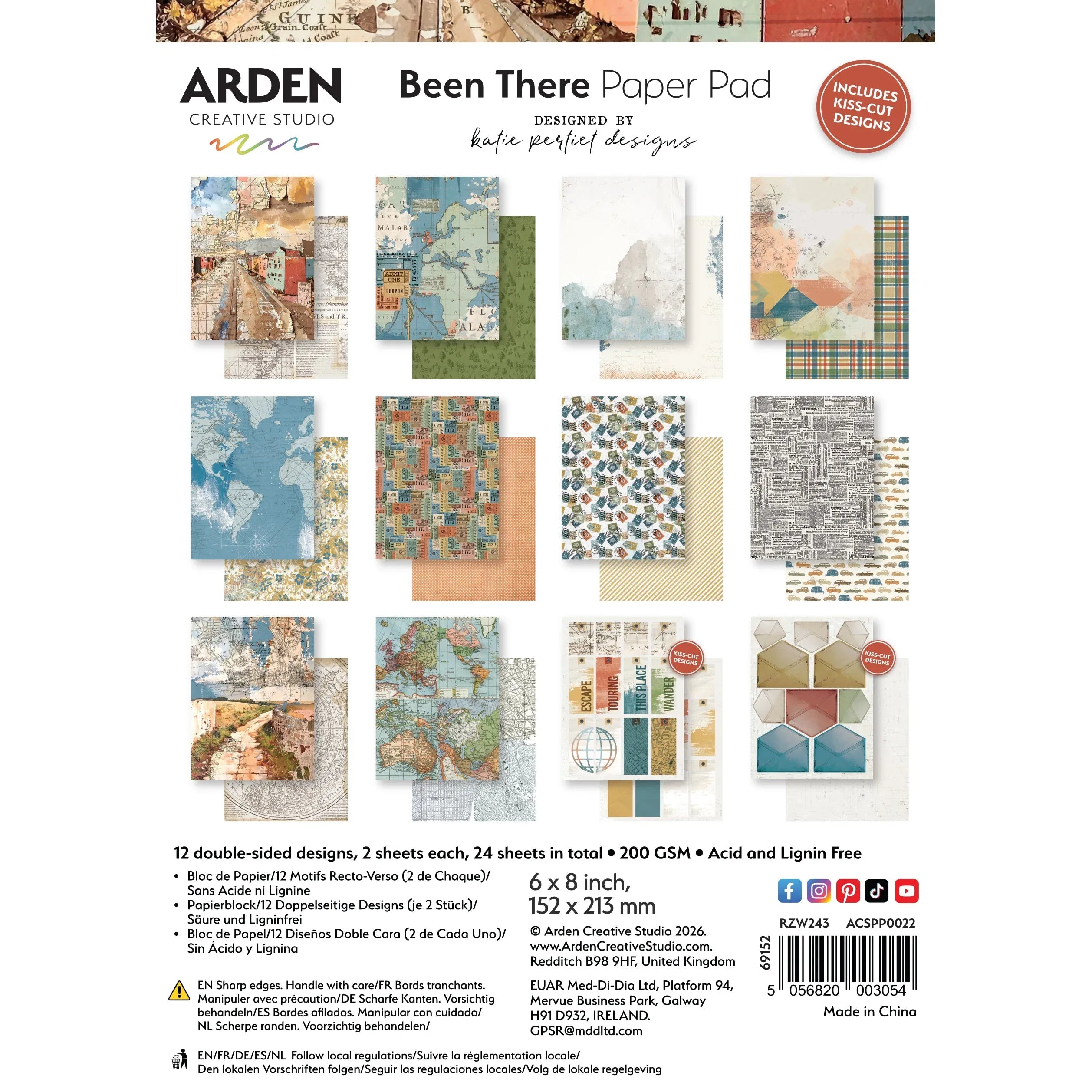 Been There 6x8 Double-Sided Paper Pad