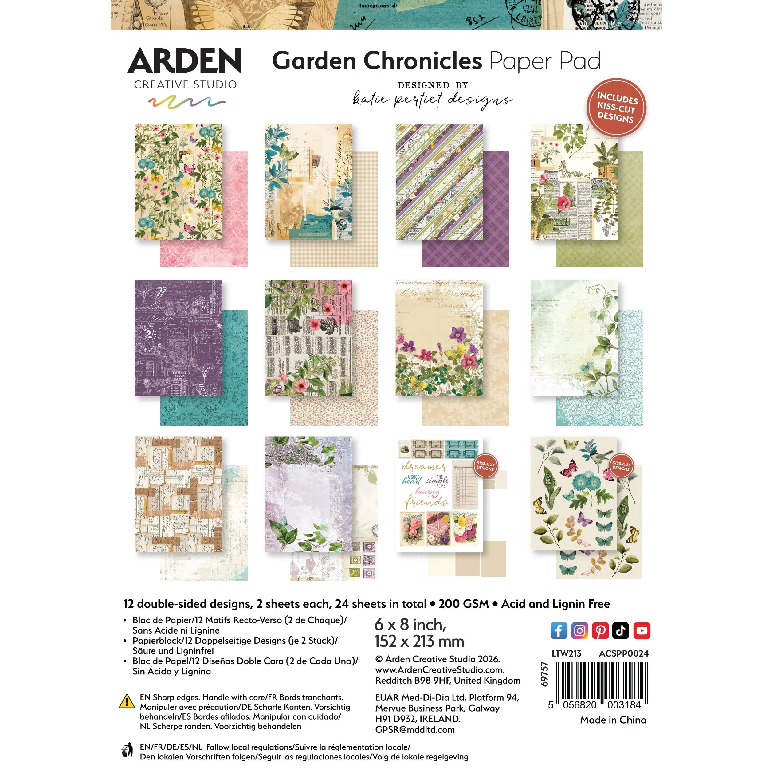 Garden Chronicles 6x8 Paper Pad