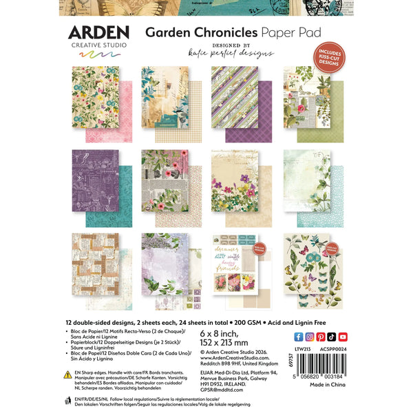 Garden Chronicles 6x8 Paper Pad