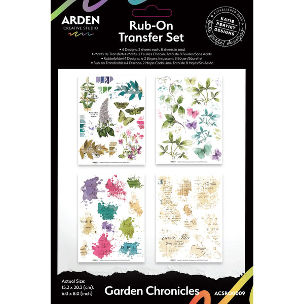 Garden Chronicles 6x8 Rub-on Transfer Set