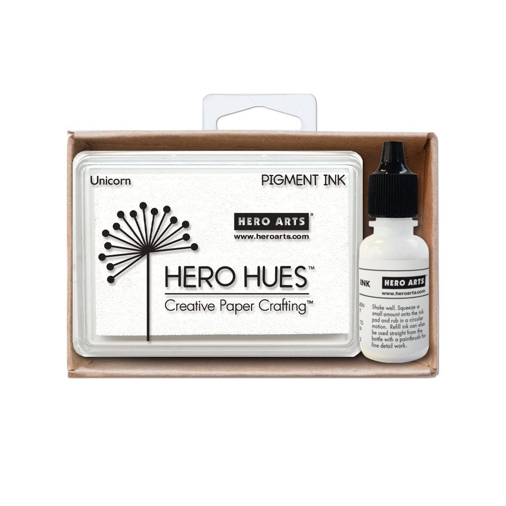 Hero Arts Unicorn White + Reinker Bundle AF472
