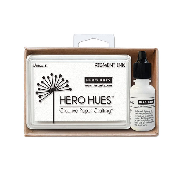 Hero Arts Unicorn White + Reinker Bundle AF472