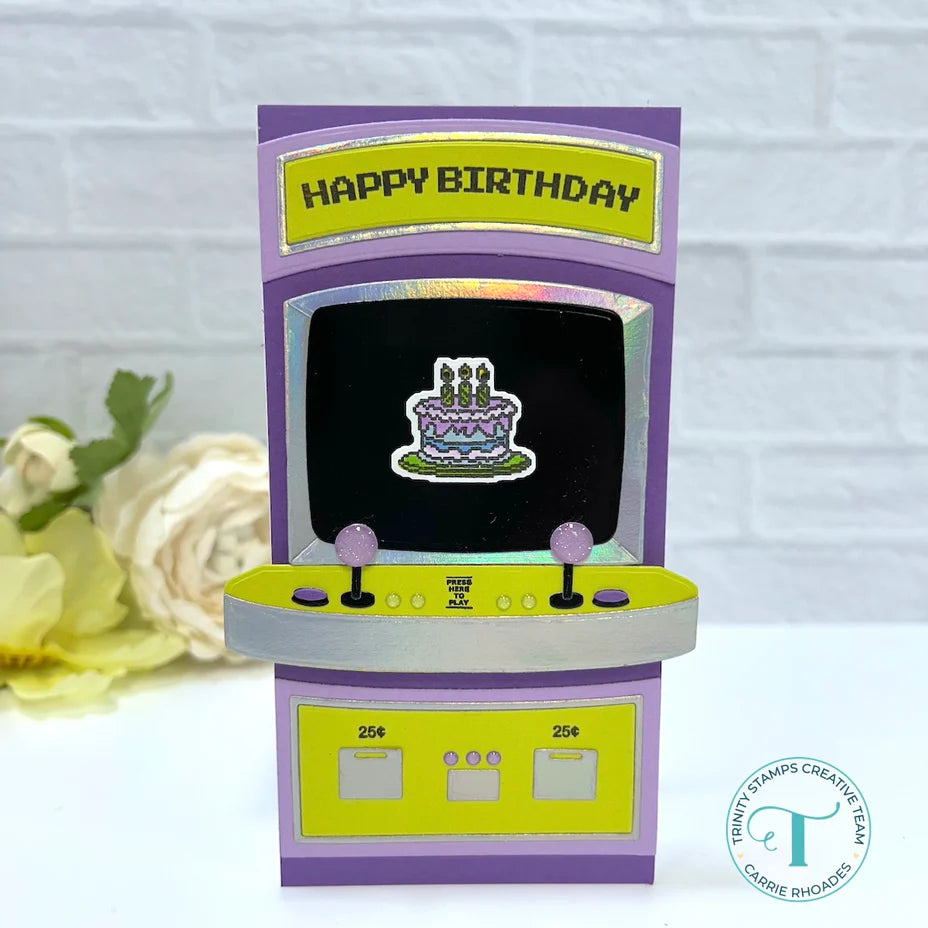 8-Bit Birthday Stamp + Die Set