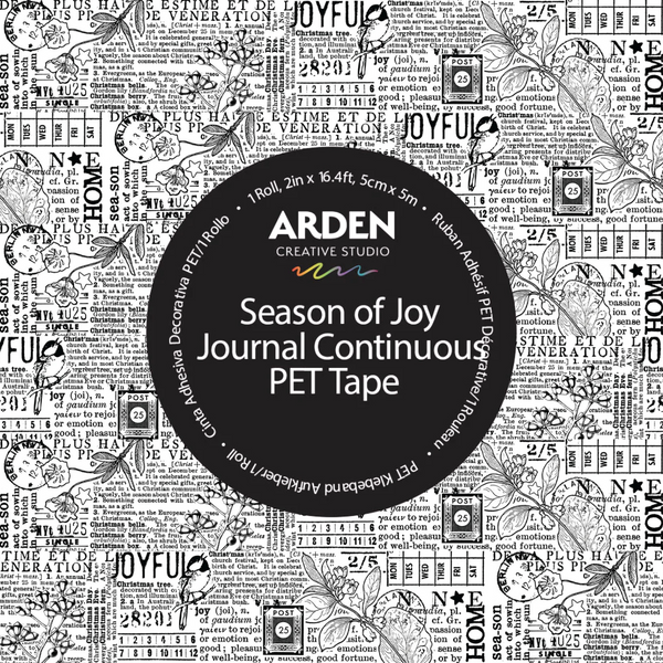 Season of Joy Journal Continuous PET Tape