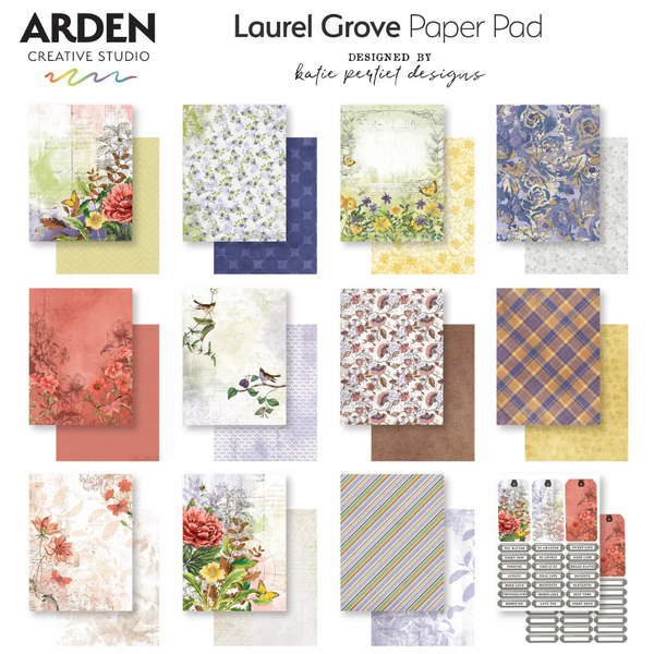 Laurel Grove 6x8 Paper Pad | Katie Pertiet