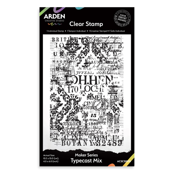 Typecast 4x6 Background Stamp | Maker Series