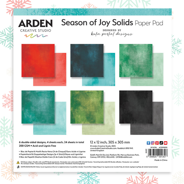 Season of Joy 12x12 Solids Paper Pack