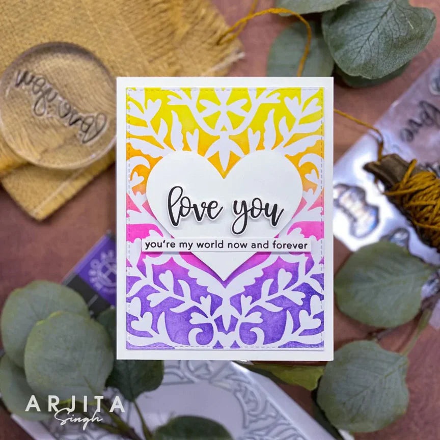 Loving Sentiment Strips Clear Stamp Set