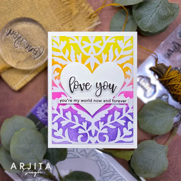 Loving Sentiment Strips Clear Stamp Set