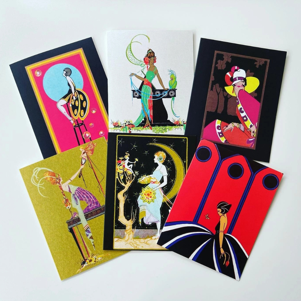 Art Deco Lady Card Set {clearance}