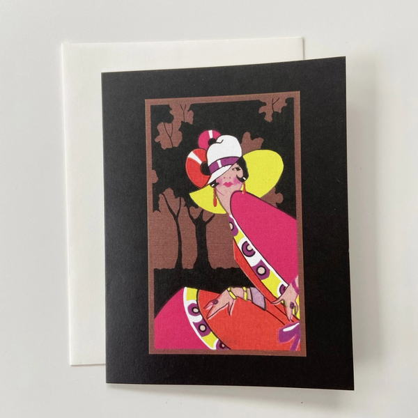 Art Deco Lady Card Set {clearance}