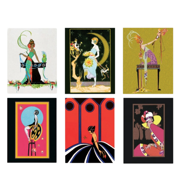 Art Deco Lady Card Set {clearance}