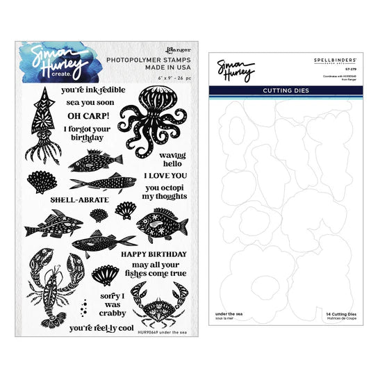 Under The Sea Stamp + Die Bundle | Simon Hurley