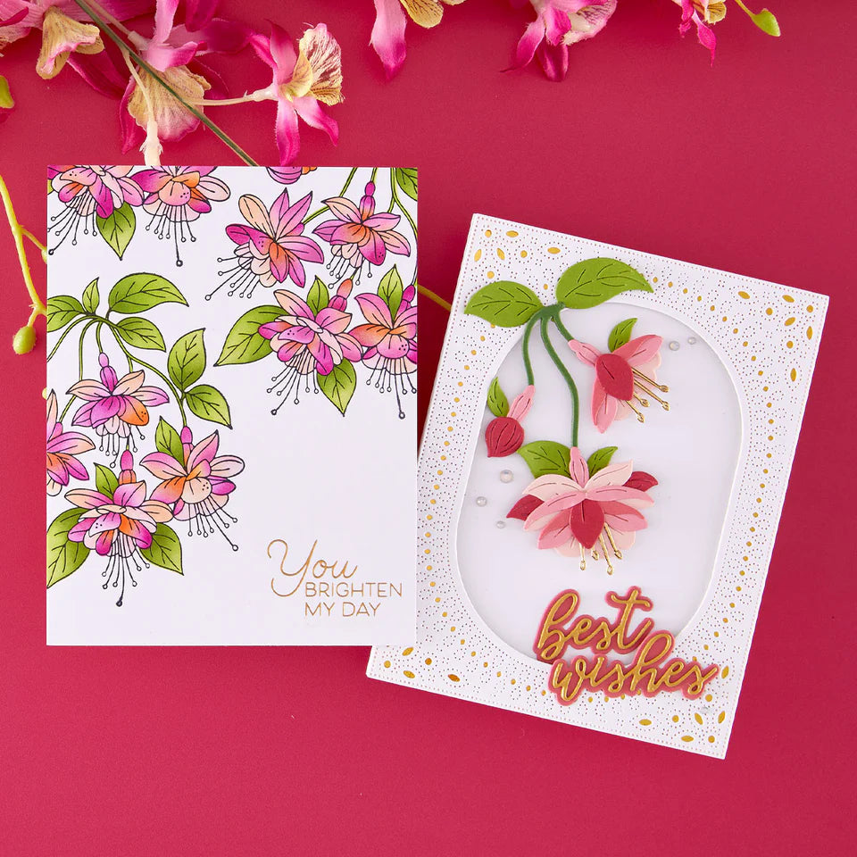 Layered Magical Fuchsia Stencil | Alex Syberia Designs