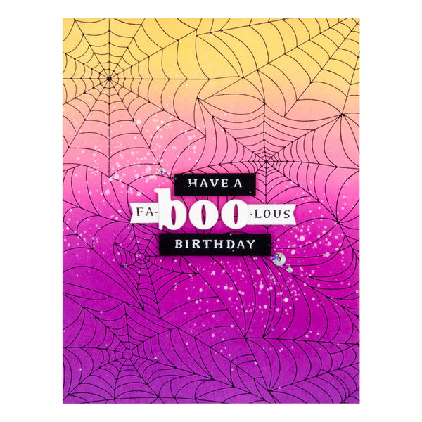 Spider Web Background Press Plate | BetterPress Halloween