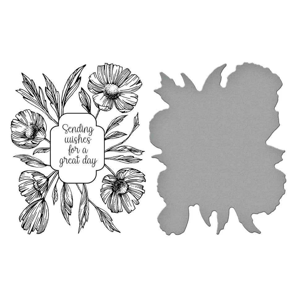 Anemone Frame Press Plate + Die Set | Betterpress Society Exclusive {March 2024}