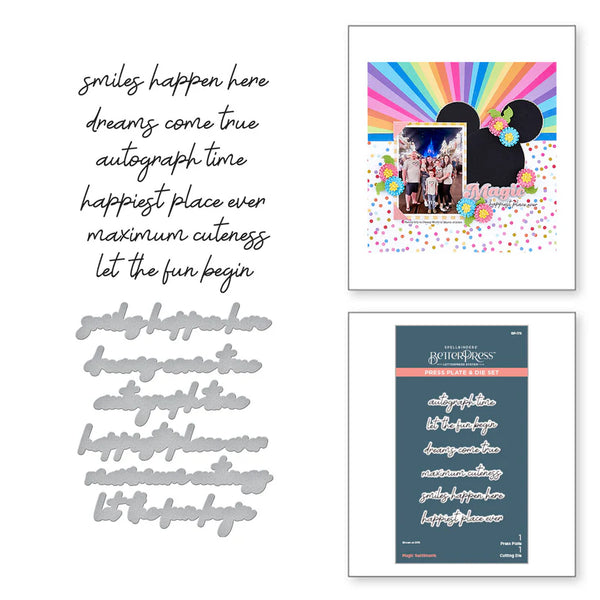 Magic Sentiments Press Plate & Die Set  | Storytelling Collection
