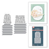 Shine Bright Sentiment Strips Press Plate + Die Set | Carissa Wiley {clearance}