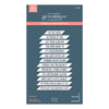 Shine Bright Sentiment Strips Press Plate + Die Set | Carissa Wiley {clearance}