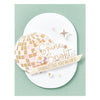 Shine Bright Sentiment Strips Press Plate + Die Set | Carissa Wiley {clearance}