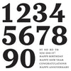 Bold Numbers Press Plates | Color Mix Celebrations