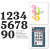 Bold Numbers Press Plates | Color Mix Celebrations
