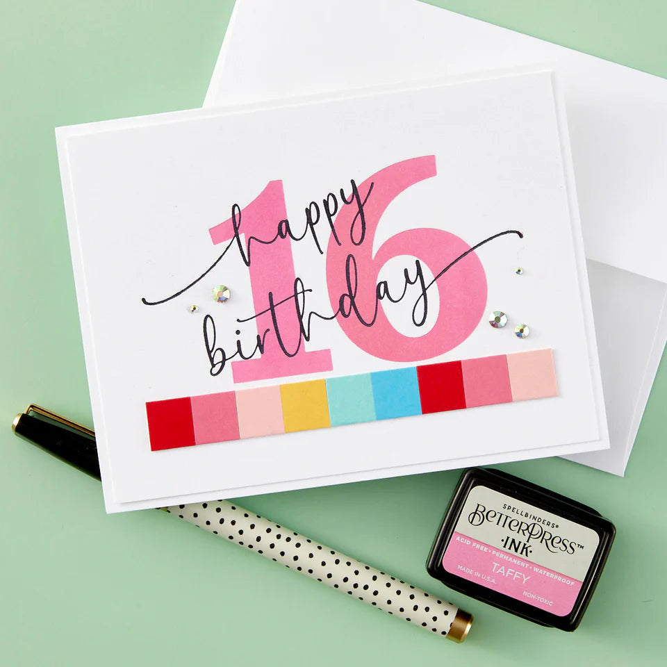 Sweeping Celebration Sentiments Press Plates