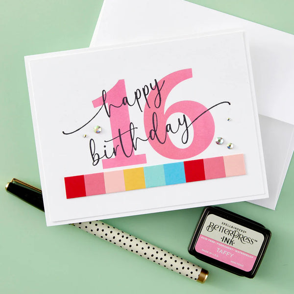 Sweeping Celebration Sentiments Press Plates