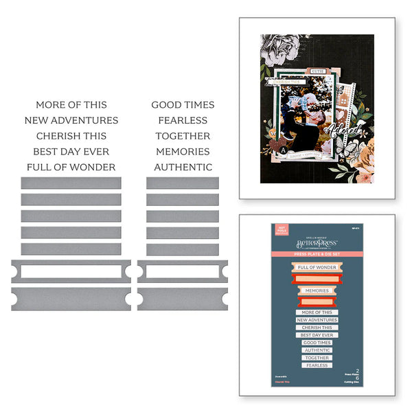 Cherish This Press Plate + Die Set