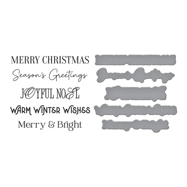 Merry Messages Plate & Die Set | Wonderland Collection