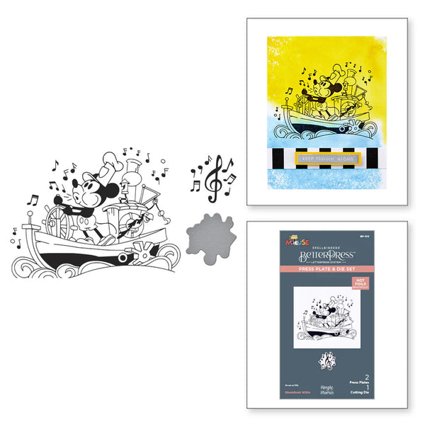 Steamboat Willie Press Plate + Die Set | Classic Mouse