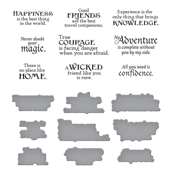 Wonder of Oz Sentiments BetterPress Plate + Die Set | Graphic 45