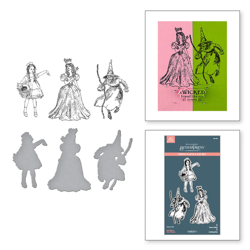 Dorothy & the Witches BetterPress Plate + Die Set | Graphic 45's Wonder of Oz