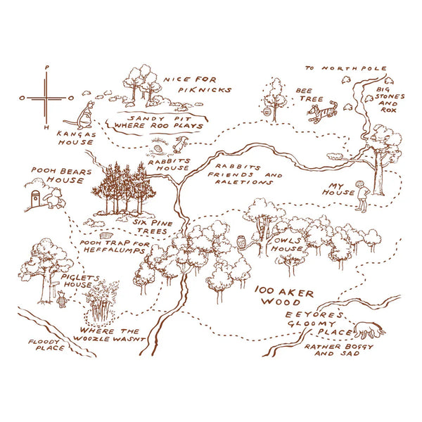 The Hundred Acre Wood Press & Foil Plate | Simple Stories Classic Pooh