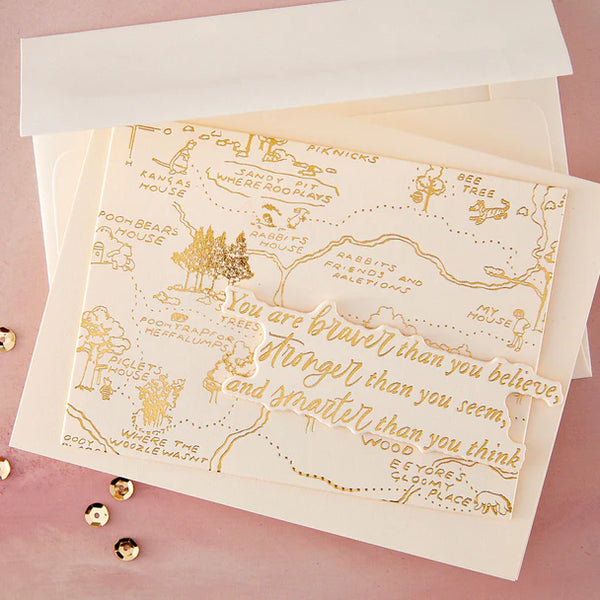 The Hundred Acre Wood Press & Foil Plate | Simple Stories Classic Pooh