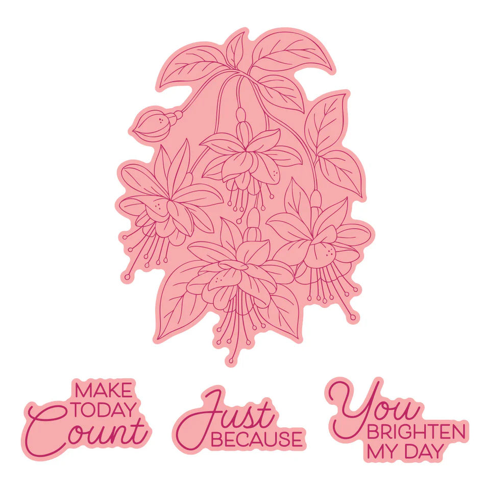 Magical Fuchsia Press/Foil Plate + Die Set | Alex Syberia Designs