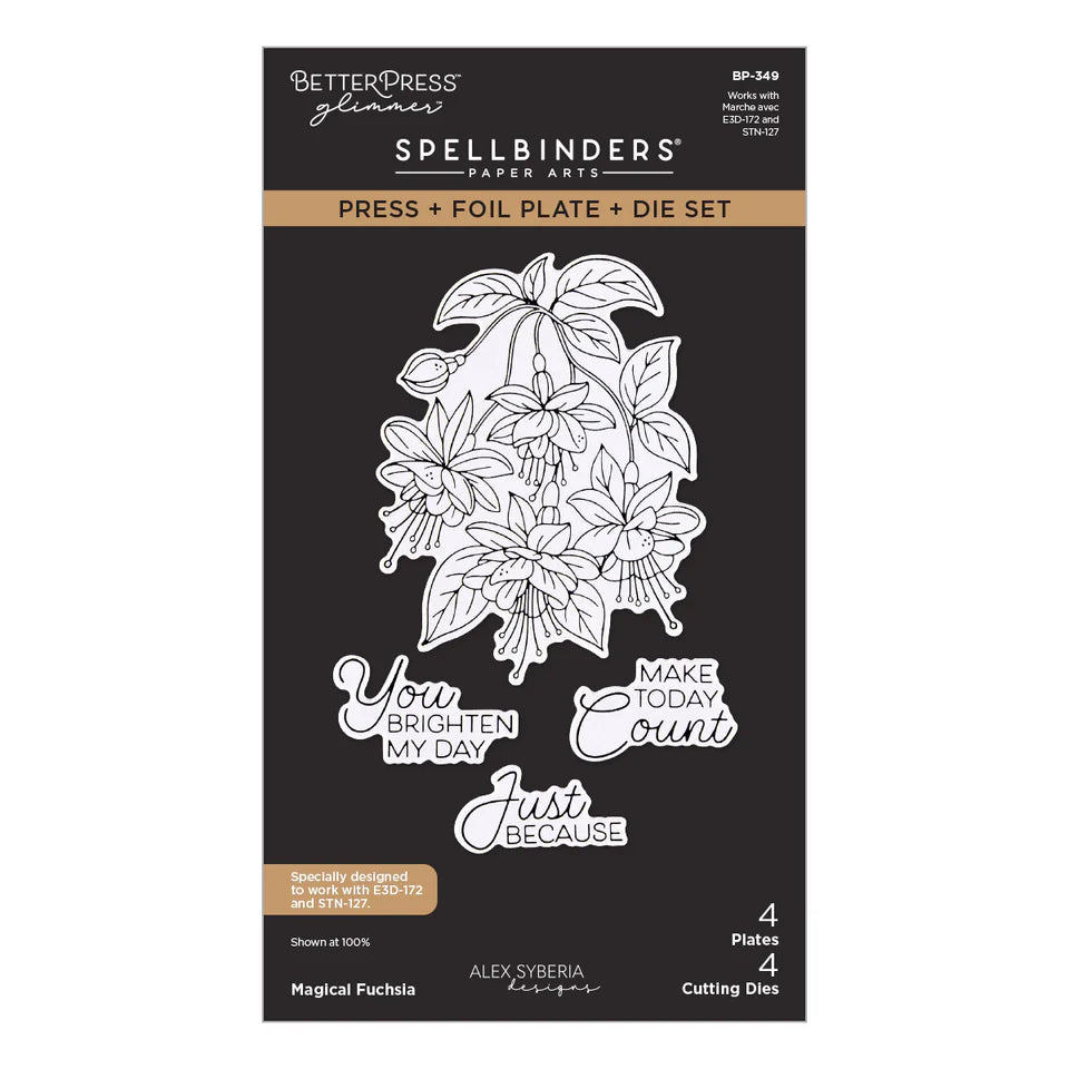 Magical Fuchsia Press/Foil Plate + Die Set | Alex Syberia Designs