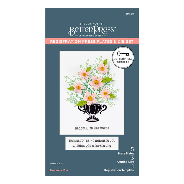 Uniquely You Press Plate + Die + Stencil Set | Betterpress Society Exclusive {January 2025}