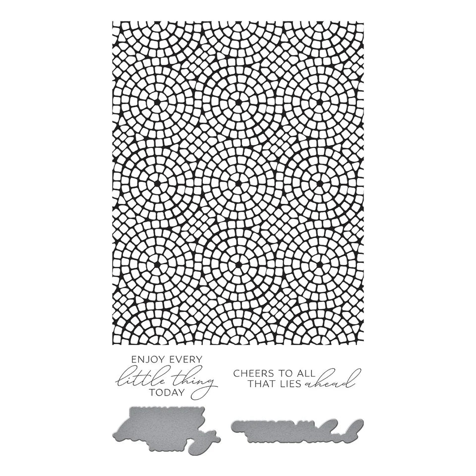 Mosaic Path Press Plate & Die Set + Stencil | BetterPress Society {May 2025}