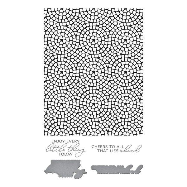 Mosaic Path Press Plate & Die Set + Stencil | BetterPress Society {May 2025}