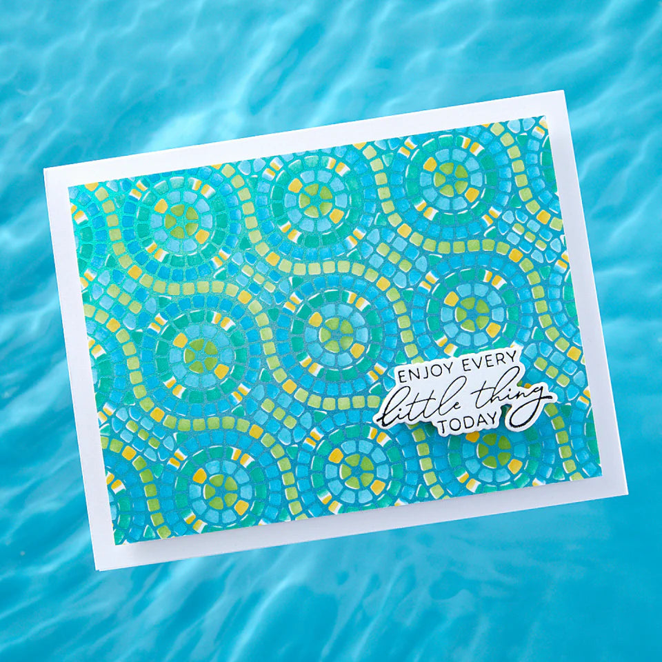 Mosaic Path Press Plate & Die Set + Stencil | BetterPress Society {May 2025}